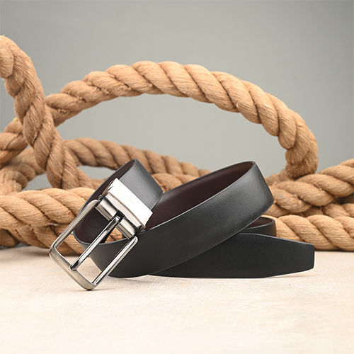 XGEORGIANS Genuine Leather Reversible Belt Black  Brown