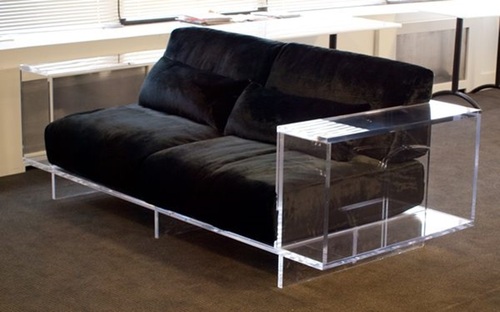 clear acrylic sofa