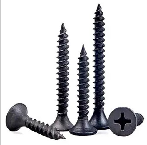 GYPSUM SCREW - Phosphate Coated Self-Tapping Steel, Black, 250 Grams | Ideal for Attaching Plasterboard to Timber Supports and Gypframe Studs