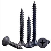 Gypsum Screw - Phosphate Coated Self-tapping Steel, Black, 250 Grams | Ideal For Attaching Plasterboard To Timber Supports And Gypframe Studs