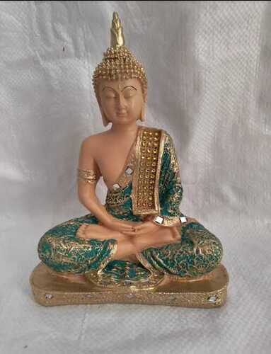 Resin Buddha Statue Height: 9.5 Inch (In)