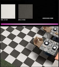 Parking Tile 400 x 400 - Ceramic Mosaic, 400 x 400 mm Size | Gloss & Matt Finish, Plain Design for Interior Floor Solutions