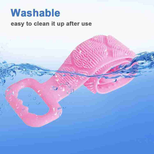 LOW QUALITY BATH BODY BRUSH TOWEL ECO-FRIENDLY BACK SCRUBBER SHOWER BRUSH SILICONE BATH BODY BRUSH TOWEL BODY CLEANING BATHROOM SHOWER STRAP (1302B)