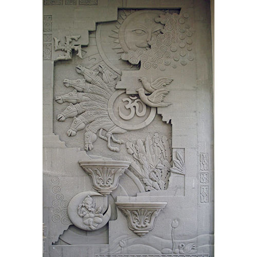 Sand Stone Carving Wall Panel - External Wall Materials: Mud Brick And Adobe