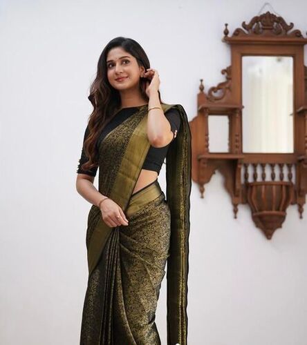 Pure Soft Lichi Silk Saree
