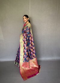 Pure Tissue Silk Saree - Color: Multicolor