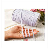 Crochet Elastic - 6mm X 200 Mtr | White & Black Polyester Ear Loop Strap For Comfortable Mask And Diy Sewing Projects