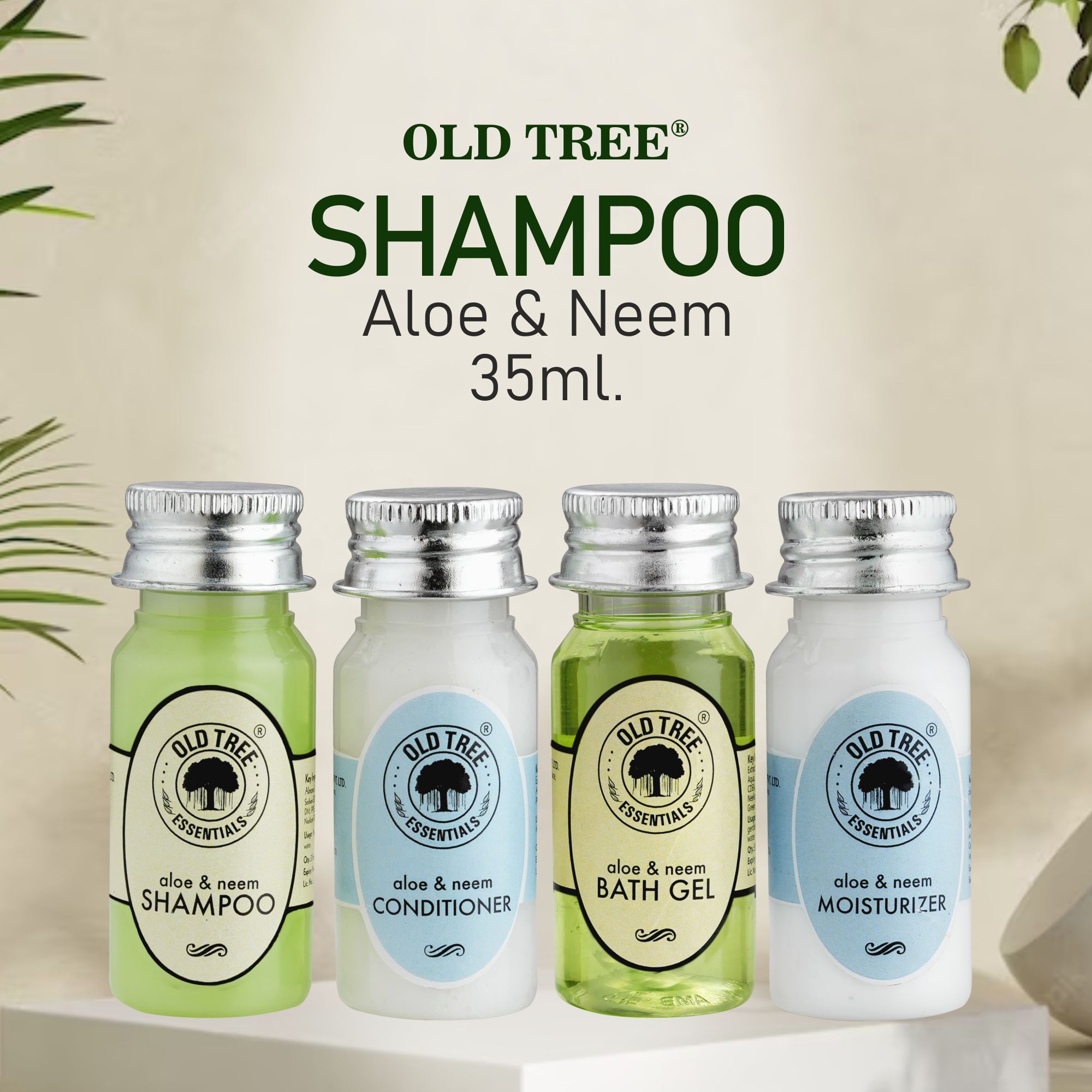Hotel Toiletries Aloe Vera And Neem 35ml Combo Old Tree