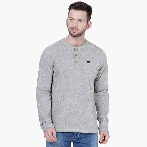 Men's henley melange