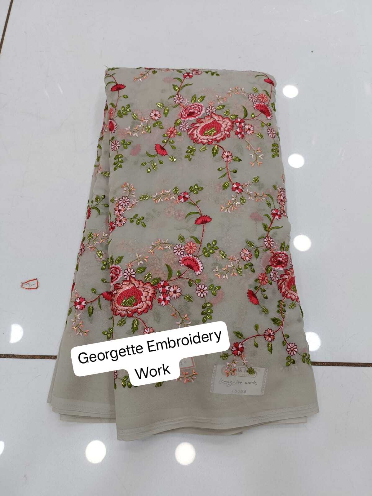 georgette work fabric