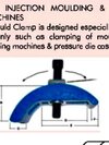 Mould Clamps - Iron M16/20/24 Size, 130mm Length, 30mm Width, 40mm Height, Blue Color | Injection Mould Clamp, 1.5kg Weight