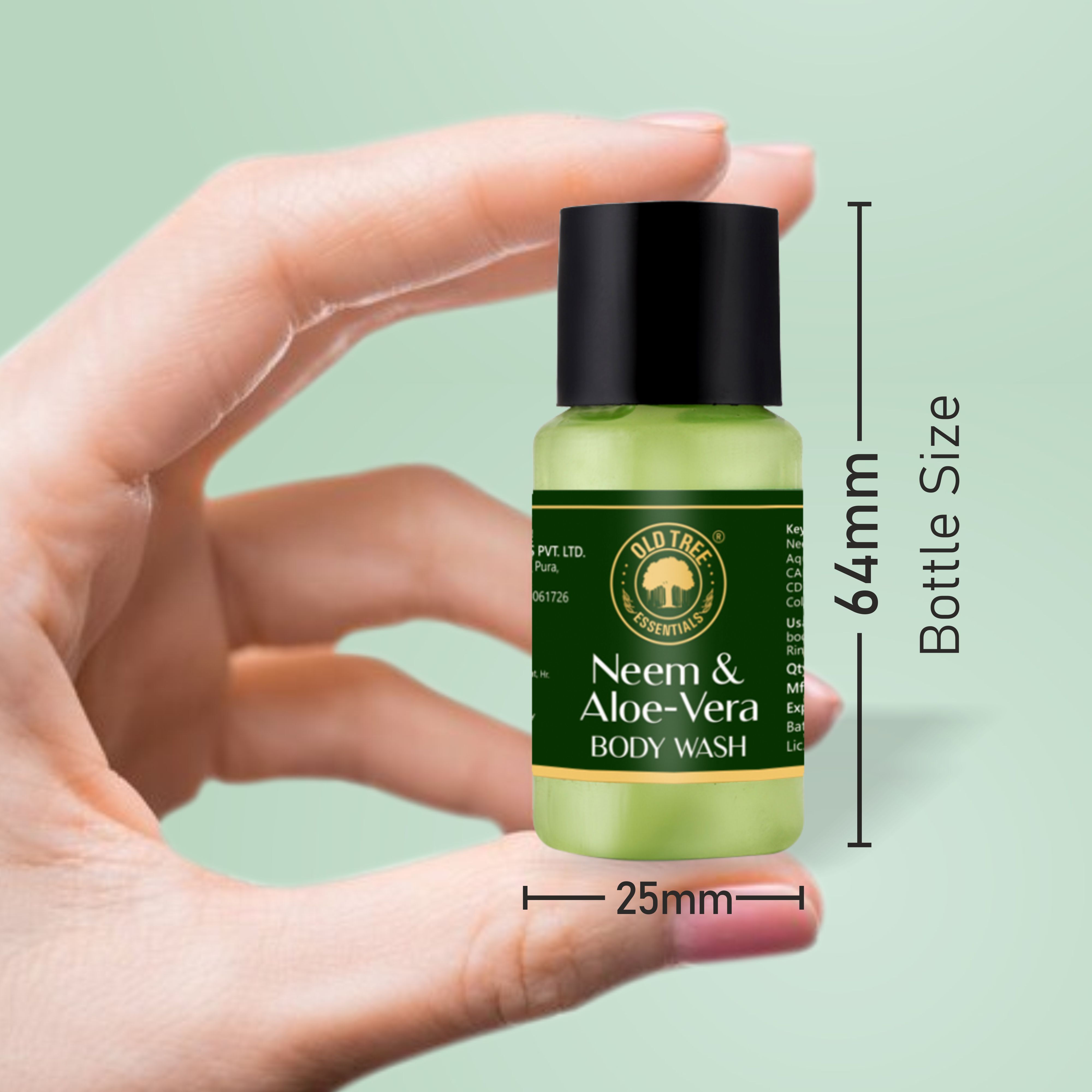 Hotel Toiletries Aloe-Vera and Neem 30ml. Old Tree