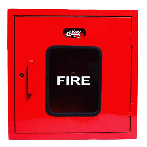 Red Single Door Hose Box