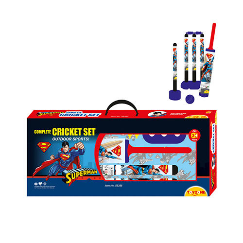 Multicolor Superman Cricket Bat Set