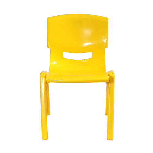 Plastic Yellow Plain Chair