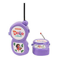 Dora Walkie Talkie Blister Pack - Lightweight Durable Plastic, Various Sizes Available, Purple Color, Two-way Radio Communication, Led Light Feature