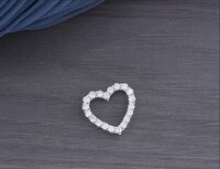 Heart Shape Pendant Lab Grown Diamonds. - Diamond Carat Weight: 0.12 And 0.135 Carat