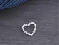 Heart Shape Pendant Lab Grown Diamonds.