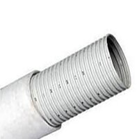 160mm Od Pvc Perforated Corrugated Pipe - Pvc, 6m Length, Multicolor Options, 3-10mm Thickness | Ideal For Sub Surface Drainage, Landscaping, Golf Courses