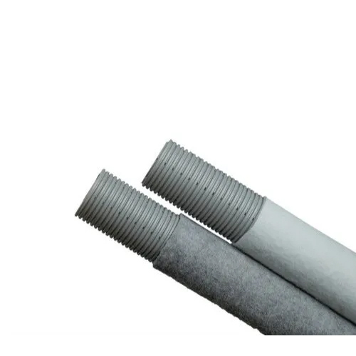 65mm PVC Perforated Corrugated Pipe - 100 Mtr Coil, Gray/Green/Blue, 3-10 mm Thickness, Durable & Flexible Design for Sub Surface Drainage and Landscaping Applications