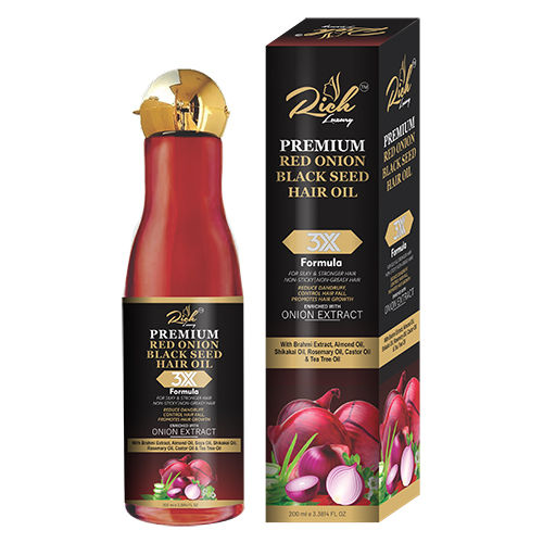 Rich Luxury Premium Red Onion Black Seed Hair Oil (200Ml) Gender: Female