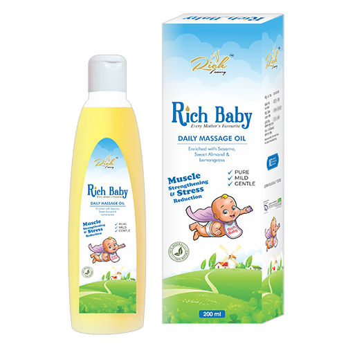 Rich Baby Daily Massage Oil - Color: As Per Availability