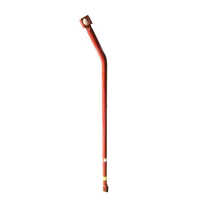 Anodized Tractor Trolley Steel Pipe - Steel, Standard Size, Bright Red Color | High Corrosion Resistance, Durable, Precise Dimensions, Easy Installation