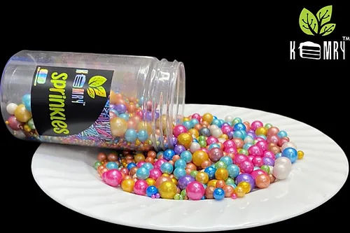Kemry Rainbow Metallic Sugar Balls ( All Shapes )