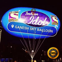 Oval Shape Sky Advertising Baloon