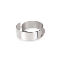 Adjustable Cake Ring - Stainless Steel,  Customizable Sizes And Layers , Durable For Professional Kitchens And Stylish Design
