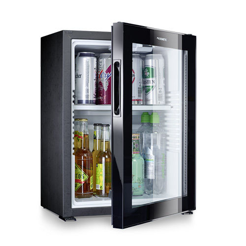 Black Glass Door Minibar