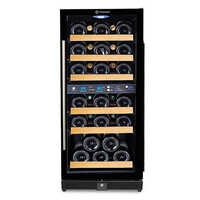 Premium Stainless Steel Dual Zone Mini Refrigerator Cooler For 100