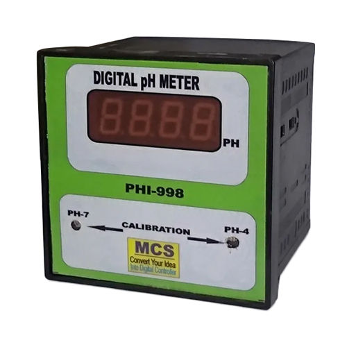 Black Digital Ph Meter With 0-10 Vdc Output