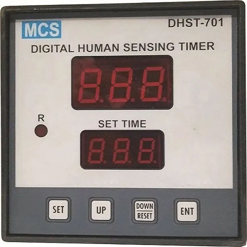 White And Black Digital Human Sensing Timer