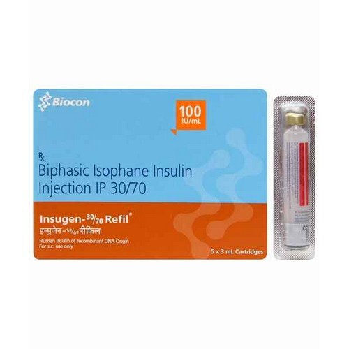 Insugen 30/70 100IU Refil Cartridge insulin