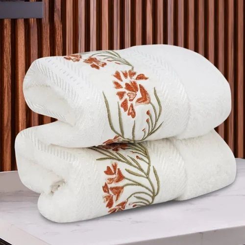 Different Available Embroidered Bath Towel