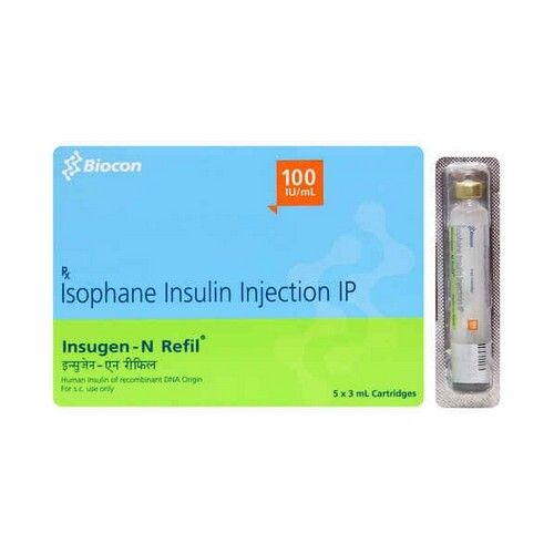 Insugen-N 100Iu/Ml Refil Injection As Mentioned On Pack