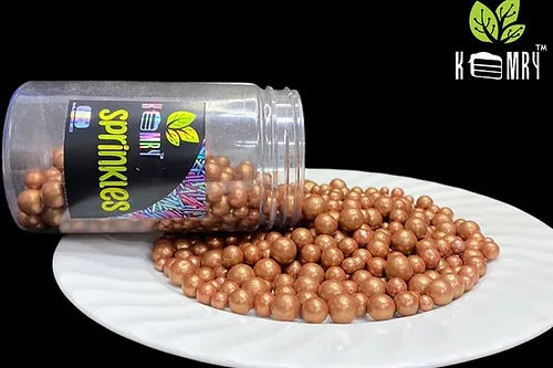 All Size Availables Kemry Metallic Sugar Balls ( Brown )