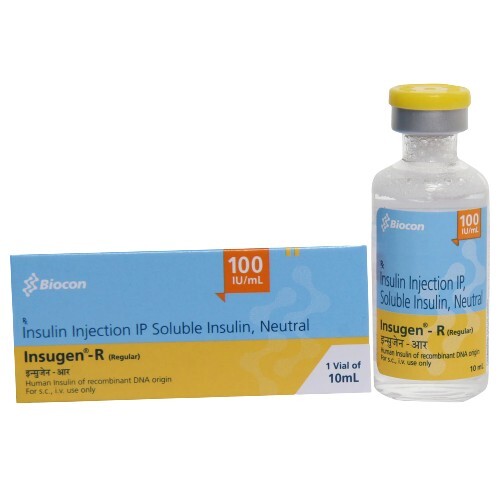 Insugen R 100Iu/Ml Solution For Injection Recommended For: Diabetic Problems