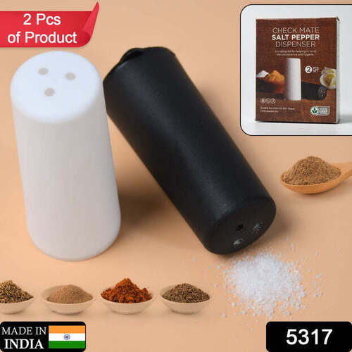 SALT PEPPER DISPENSER DINING TABLE SPICE STORING USE AND NEW LOOK DISPENSER FOR HOME AND HOTEL USE (5317)