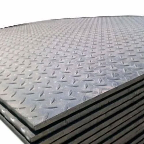 MILD STEEL CHEQUERED PLATE - 1500 x 6300mm, 6-15mm Thickness, Polished Surface, Architectural and Industrial Applications