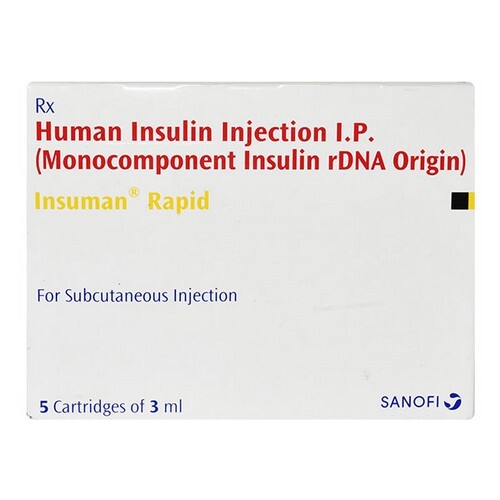 Insuman 100IU Solution for Injection