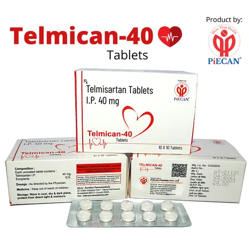 Telmican-40 Telmisartan Tablets I.P. 40mg