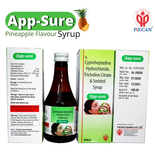 Cyproheptadine Hydrochloride Tricholine Citrate and Sorbitol
