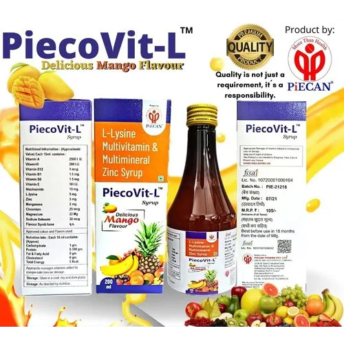 B Complex with L Lysine and Multivitamin Syrup