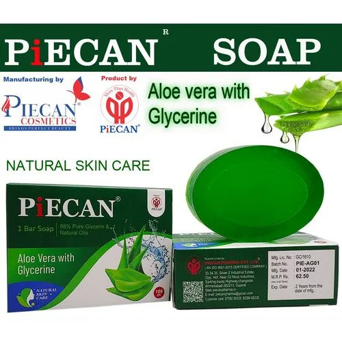 PIECAN SOAP ALOEVERA WITH GLYCERINE