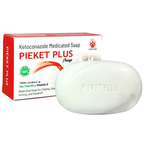 Bar Pieket Plus Ketoconazole 2% Antibacterial And Antifungal Soap 75g