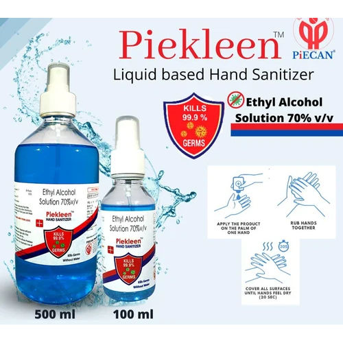 Piekleen Liquid Sanitizer Keep In A Cool & Dry Place