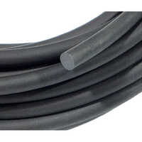 Rubber Cord - Natural Rubber, Custom Length, Available Thickness in mm, Black Color | Durable and Versatile for Various Applications