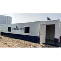 Gi Portable Site Office Cabin - Steel & Metal Structure, White Finish | Ideal For Guard House & Workshop Use